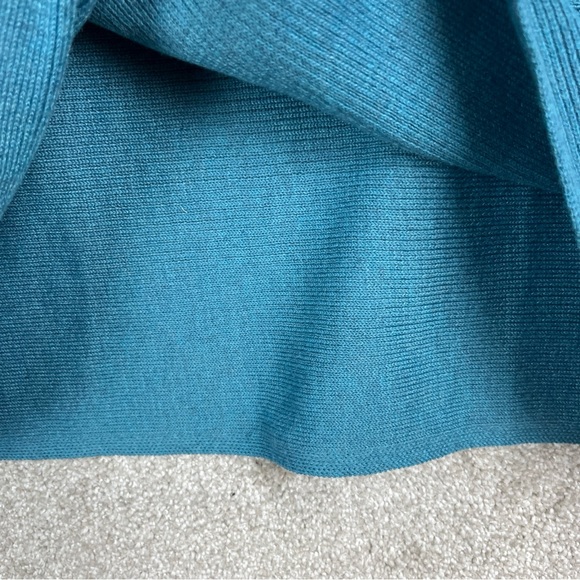 Ella Moss Sweater Womens Small Blue Long Sleeve Pullover Stretch Knit- 8653 - Picture 6 of 11